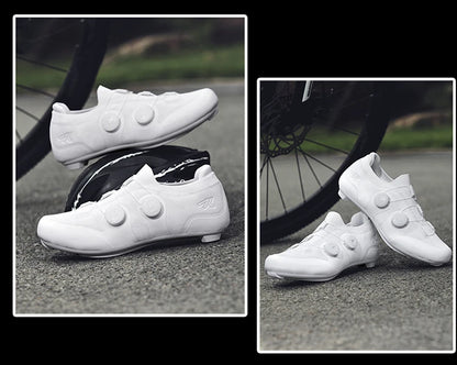 Scarpe da ciclismo su strada unisex, HsYixin traspiranti SPD autobloccanti antiscivolo, scarpe da corsa per bici da strada, MTB flat e sneakers da bicicletta
