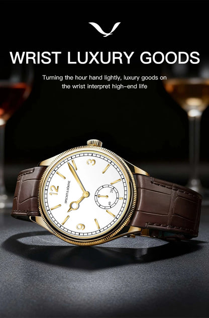 Specht & Söhne New Arrivals 1908 Automatic Watches For Men Stainless Steel Seagull Movt Mechanical Wristwatch 50M Waterproof