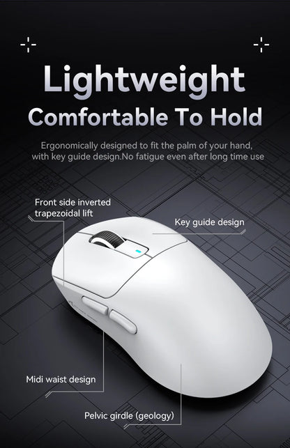 ATTACK SHARK X3 Wireless Gaming Mouse, Tri-Mode Bluetooth Gaming Mouse with PAW3395 Sensor, 26,000 DPI, 4K Polling Rate, RGB Gaming Mouse