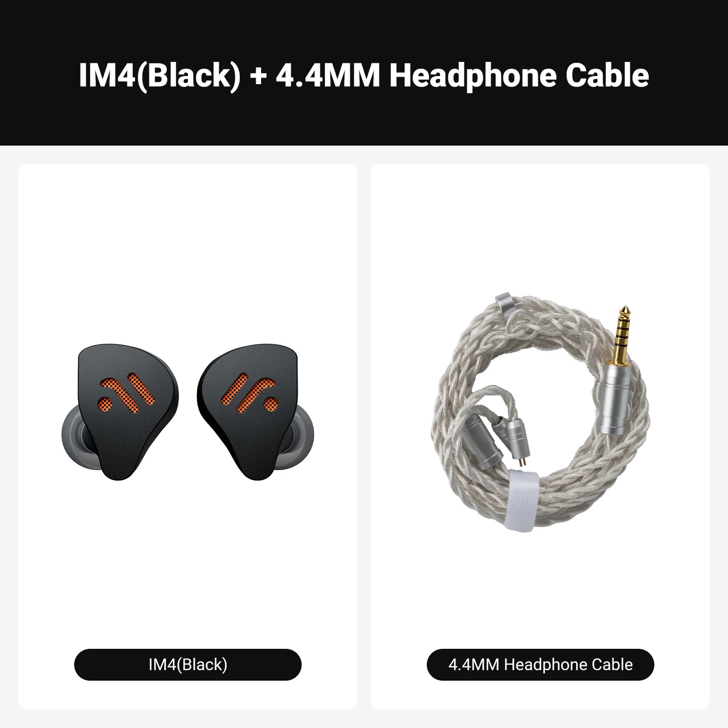 Fosi Audio IM4 Hifi Wired Earphones Open-Back Dynamic Drivers IEM Headphones For Music Monitoring Gaming Earbuds