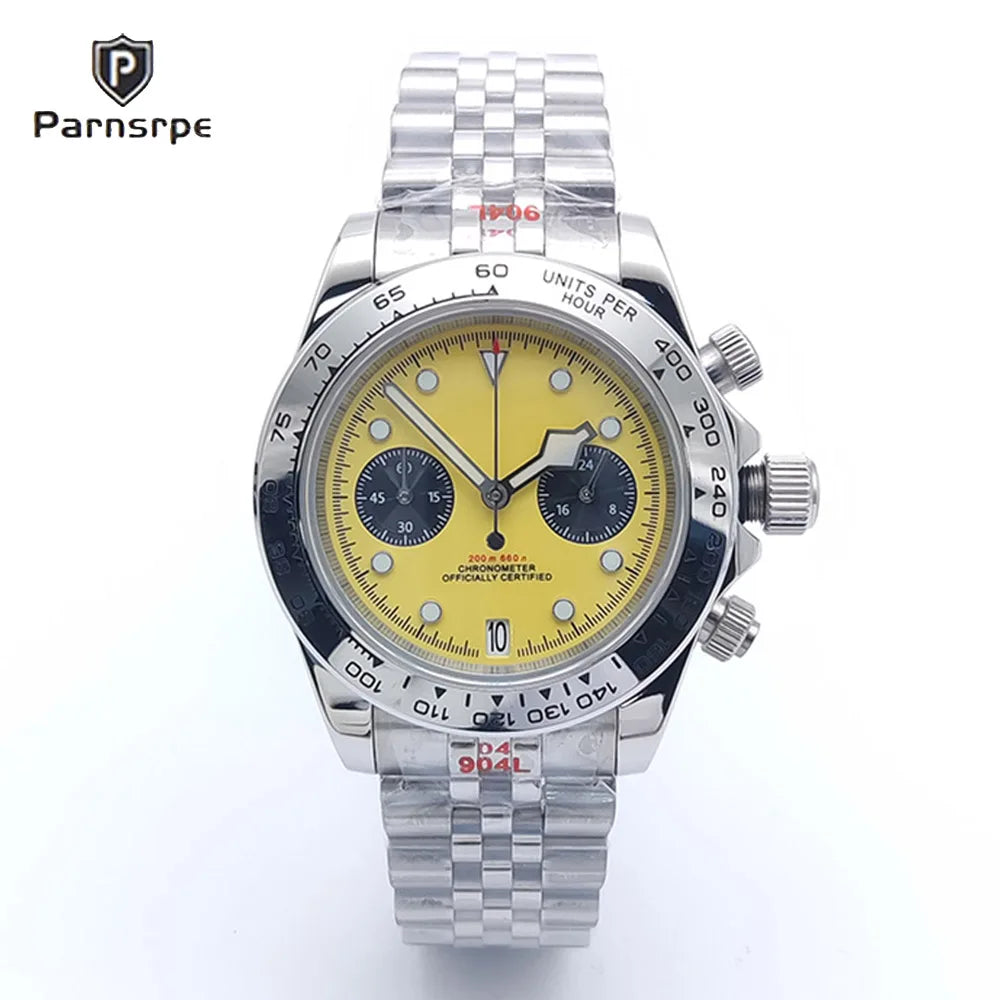 2025 New Latest VK64 Watch AR Sapphire Glass 5bar Men's Speed Sport Chronograph Fashion Quartz Watch relogio masculino