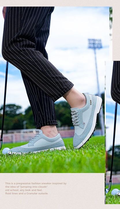 Professionelle golfsko til mænd i læder af høj kvalitet, åndbare sportssko til golfkonkurrence og træning, plus size-sko 39-47#