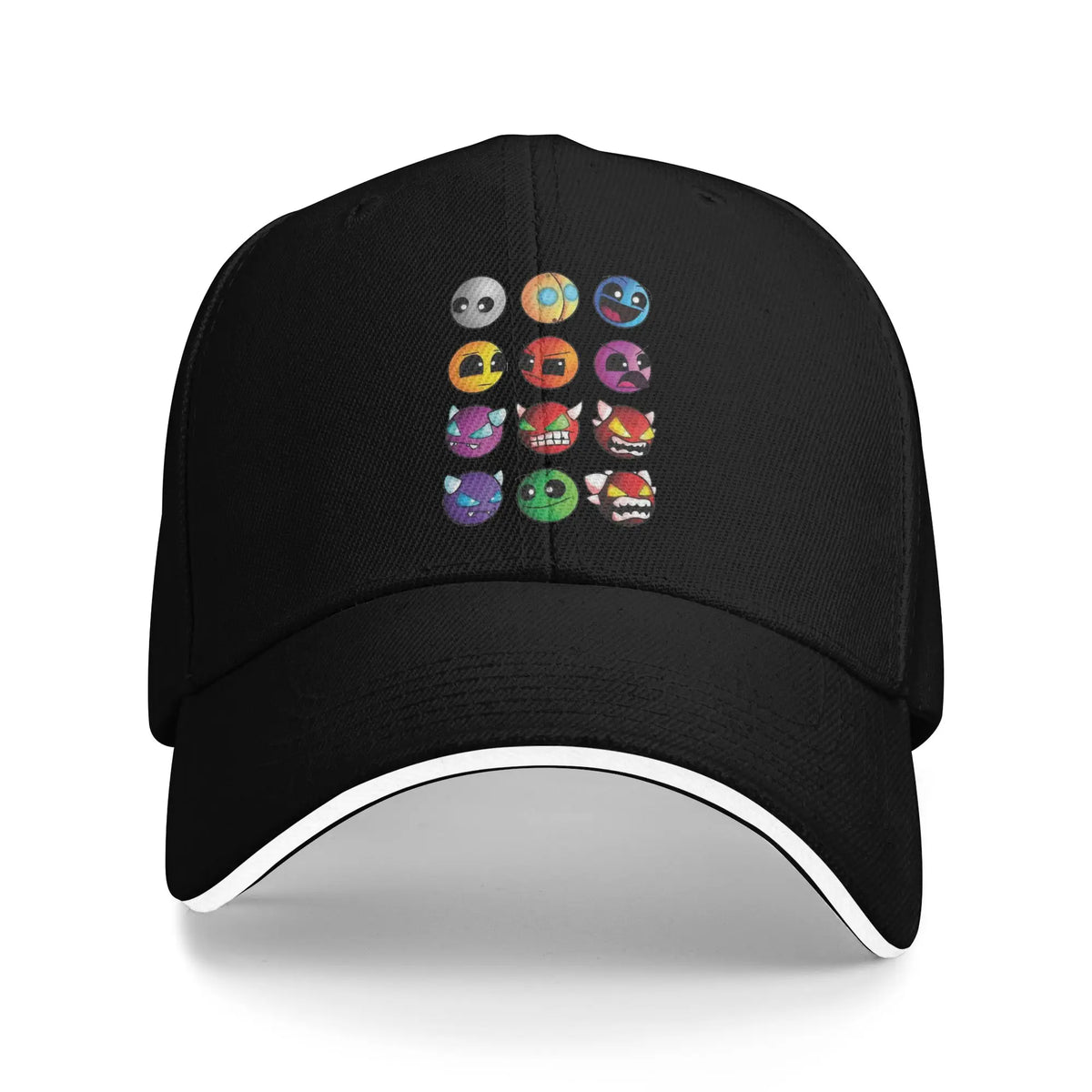 Geometry Cube Gaming Dash -baseball-lippalakki Hip Hop Sandwich -hatut Unisex-säädettävä Dad Hat -urheilulippalakki
