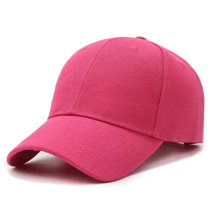 Unisex Cap Casual Plain Baseball Cap Adjustable Snapback Hats For Women Men Hip Hop Cap Street Dad Hat Simple Style Solid Color