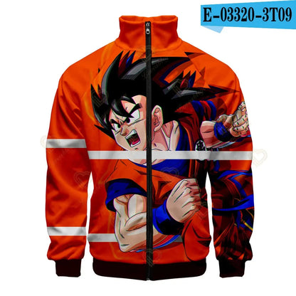 Dragon Ball 3D Print Zipper Hoodie Cool Fashion Men/Women/Kids Long Sleeve Hoodies Sweatshirt Casual Cosplay Jacket Clothes
