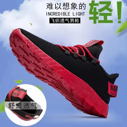 Pánské tenisky, ležérní, lehké, síťované, sportovní boty, letní, outdoorové, s měkkou podrážkou, prodyšné, pohodlné, módní, trendy běžecké boty