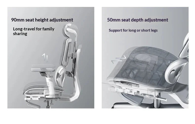 Sedia da ufficio in rete ergonomica executive per computer e gaming, arredo moderno girevole con ruote e regolabile, sedia gaming ergonomica