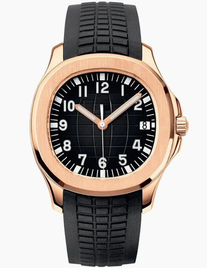 Automatic Men's Watch Sapphire Stainless Steel Sport Waterproof Luminous Rubber Mechanical Luxury Military Watches