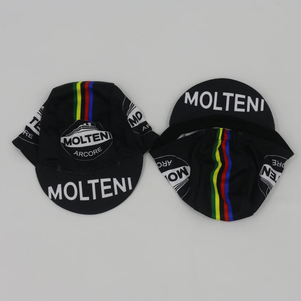 Retro Team Molteni cykelkeps – andningsbar solskyddskeps för utomhussport, unisex