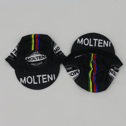 Retro Team Molteni cykelkeps – andningsbar solskyddskeps för utomhussport, unisex
