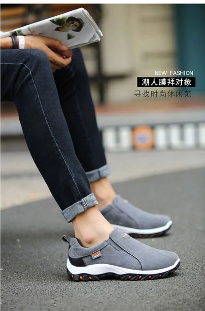 Men's Fashionable Casual Sports Shoes, Outdoor Walking and Hiking Shoes, Loafers, Comfortable Shoes, Lightweight, Plus Size38-50