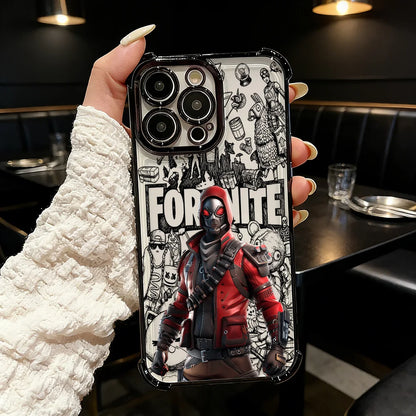 Beliebte FortniteS-Plating-Handyhülle für iPhone 17 17e 16e 16 15 14 13 12 11 Pro Max X XR XSMax 7 8 Mini Air Plus, stoßfest