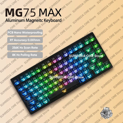 IROK MG75 Pro MG75 Max Aluminum Magnetic Gaming Computer Mechanical Keyboard 75% Rapid Trigger 8K RGB Hotswap Gamer Keyboard