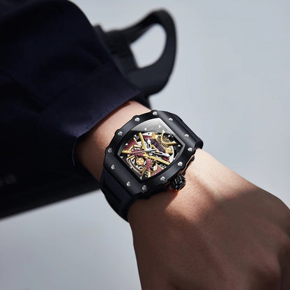 ONOLA Men Automatic Watch Luxury Brand Fashion Luminous Waterproof Mechanical Watches Men Military Sports Watches Gifts for Men