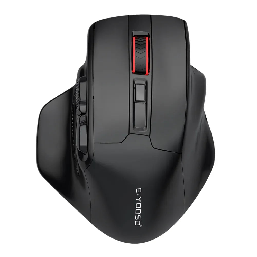 Mouse gaming E-YOOSO X-31 Pro USB, mare, cu suport Bluetooth 2.4G Wireless, PAW3212, 4800 DPI, pentru gameri, computer, laptop și PC