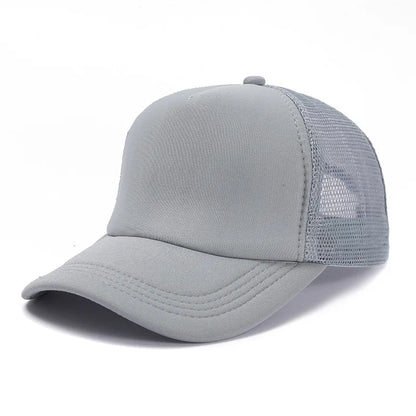 Unisex Cap Casual Plain Mesh Baseball Cap Adjustable Snapback Hats for Women Men Hip Hop Trucker Cap Streetwear Dad Hat