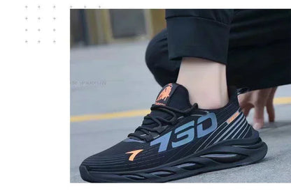 New Summer Mens Breathable Mesh Running Shoes Lightweight Trendy Sports Sneakers for Daily Workout and Outdoor Walking