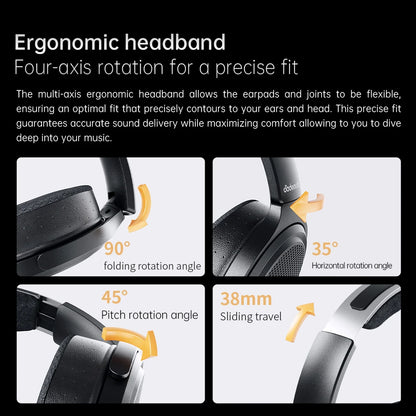 FiiO JT7 Planar-Magnetic-Audiophile-Kopfhörer – kabelgebundenes Over-Ear-HiFi-Headset mit 95x86mm-Treiber, verstellbarem Kopfbügel und 4.4mm/3.5mm-Kabel