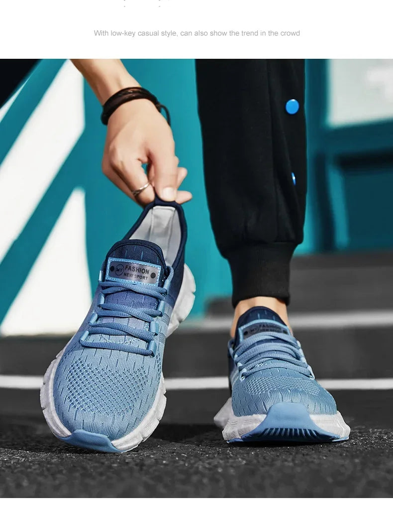New Fashion Runnning Sport Shoes Men Sneakers Lightweight Breathable Mesh Comfortable Men's Casual Shoes Outdoor Jogging Zapatos