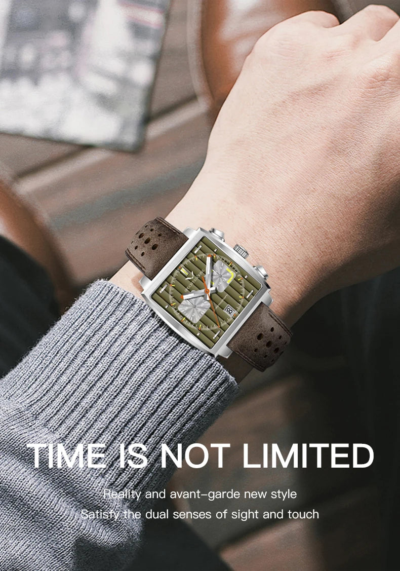 Specht & Söhne New Hot Watches Men Luxury Brand Male Japan VK64 Chronograph Trendy Sport Wristwatch Waterproof