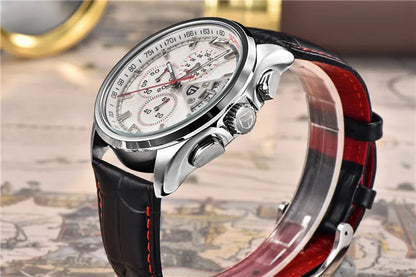 Orologio cronografo PAGANI DESIGN da uomo al quarzo multifunzione, stile militare da pilota