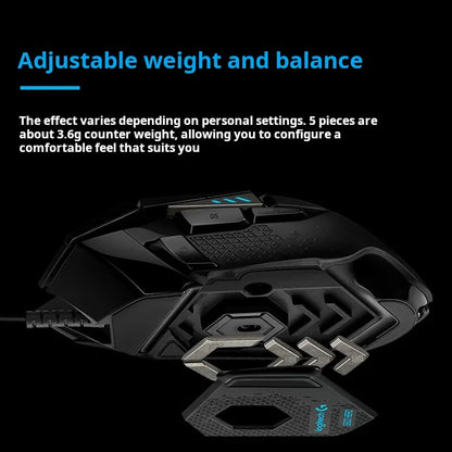 Logitech G502 HERO Cable Game Mouse E-Sports Chicken Dinner Mechanical Mouse RGB Light Can Be Balanced for Chicken Dinner Macro Program