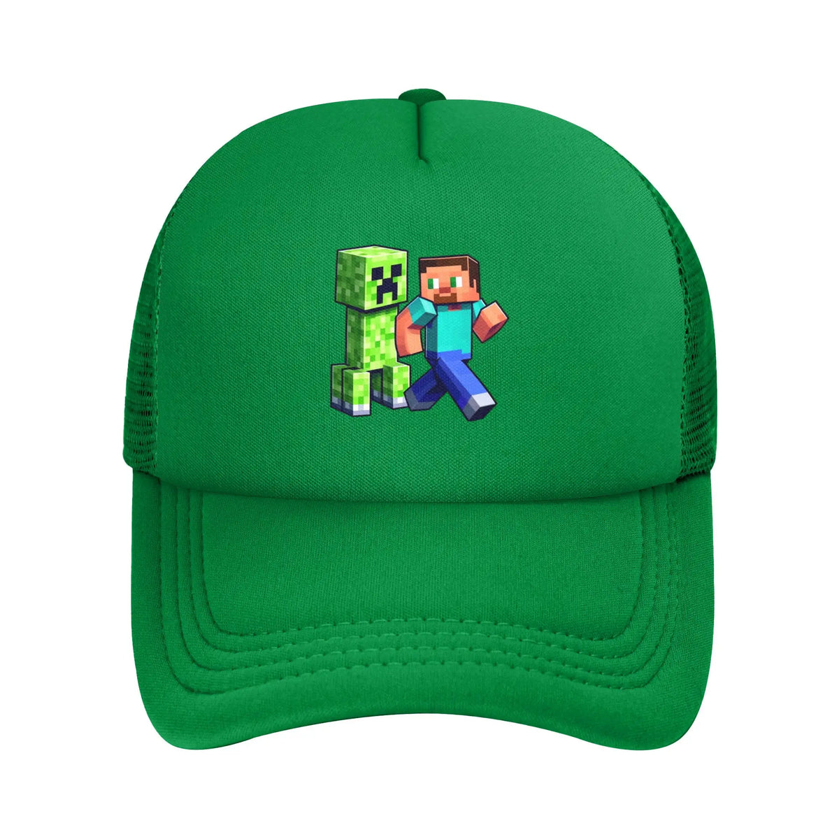 Aventurier cu aspect robust descoperă un monstru Creepers în spatele său Șapcă de camionagiu Șepci de soare Șapcă reglabilă cu clapetă Șapcă de baseball din plasă