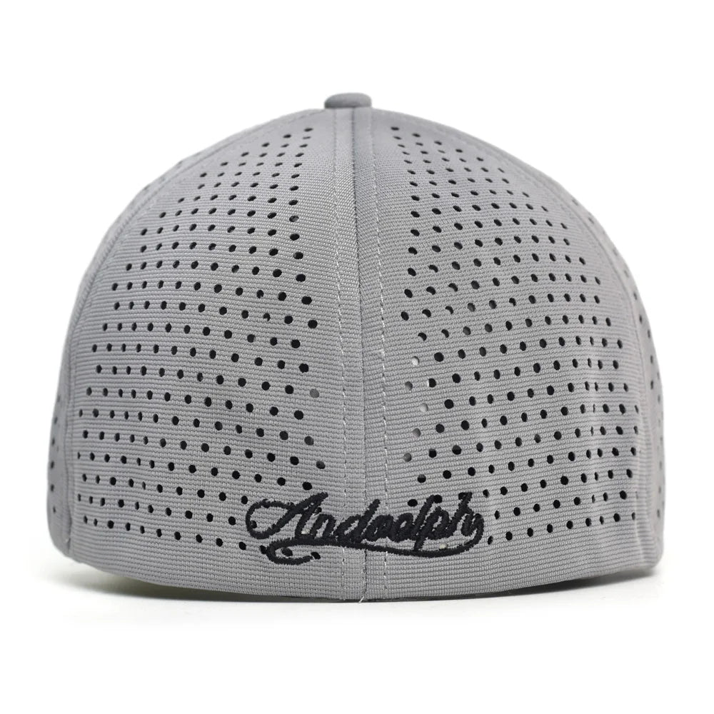 Baseballkappe mit Netzstoff, kurzer Krempe, geschlossener Rückseite, atmungsaktiv, Snapback-Kappen, eng anliegend, Dad-Cap, verstellbar, einfarbig, Trucker-Stil