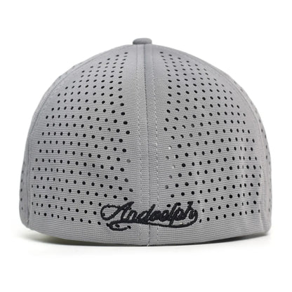 Baseballkappe mit Netzstoff, kurzer Krempe, geschlossener Rückseite, atmungsaktiv, Snapback-Kappen, eng anliegend, Dad-Cap, verstellbar, einfarbig, Trucker-Stil