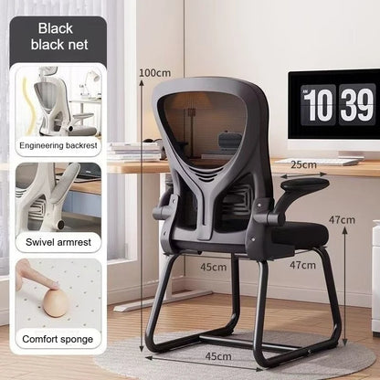 Computerstuhl, Rückenlehnenstuhl für zu Hause und längeres Sitzen, Schreibtischstuhl für Wohnheim, Lernen und Büro, E-Sport-Stuhl, ergonomischer Stuhl.