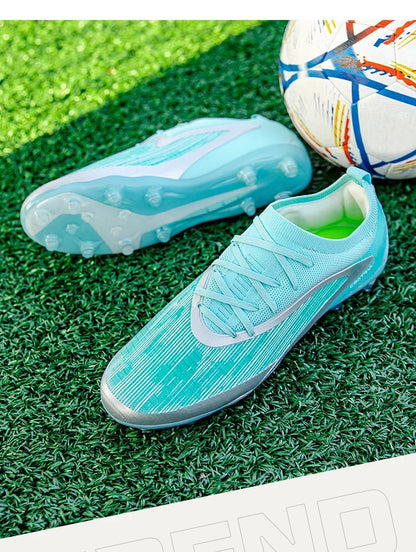 New Men's Football Boots Outdoor Cleats Breathable Adult Non-Slip Soccer Shoes Sport Long Spikes Training Boys Match Comfortable