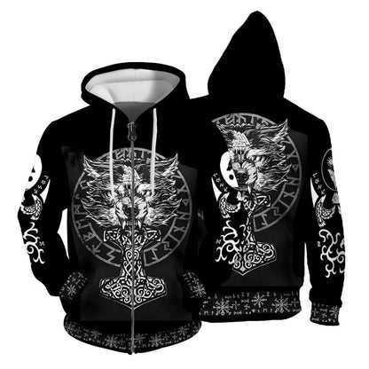 Autumn Sweatshirt New In Hoodies & Sweatshirts Comfortable Fashion Skull Print Keep Warm Clothing Man Hoodie Men's Clothing Tops, Produit gaming premium Fraquane