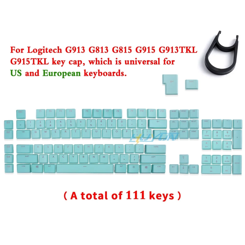 G915 913 TKL G815 G813 strukturierte, rutschfeste, transparente, hintergrundbeleuchtete Tastenkappe, geeignet für Logitech mechanische Tastaturen