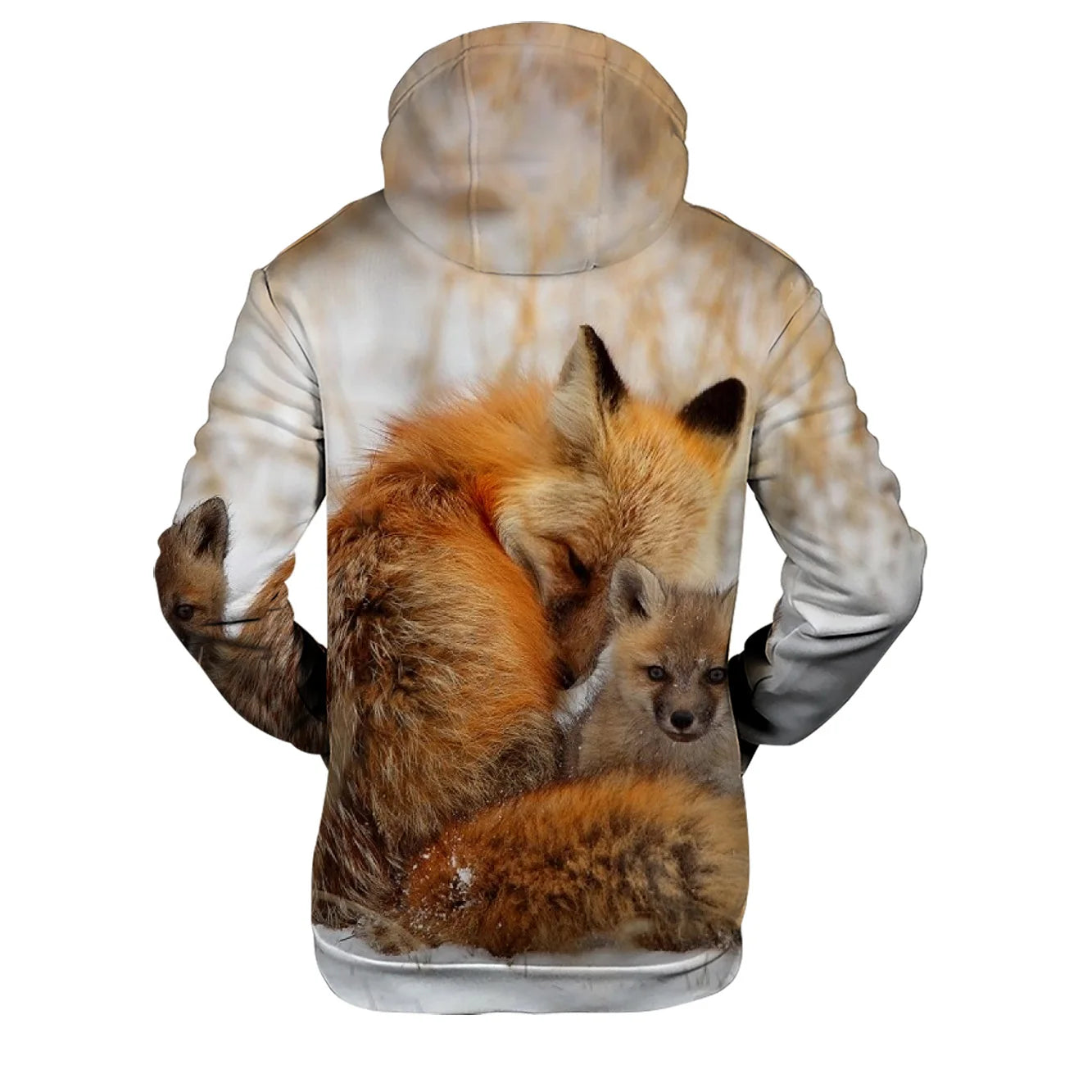 Popularne bluzy z kapturem i bluzy Hip Hop Novelty z wygodnym nowym nadrukiem 3D Fox, dla mężczyzn/kobiet, dorosłych/dzieci, casualowe bluzy wkładane przez głowę