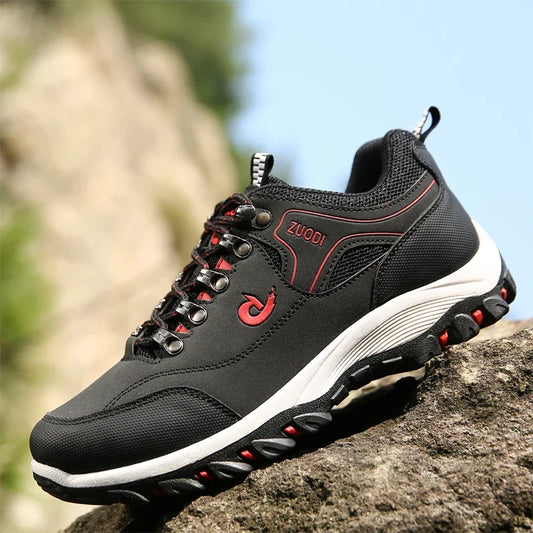 Zapatillas de senderismo EVA para hombre, impermeables, antideslizantes, de cuero, para deportes al aire libre, camping, running y jogging, novedad 2025