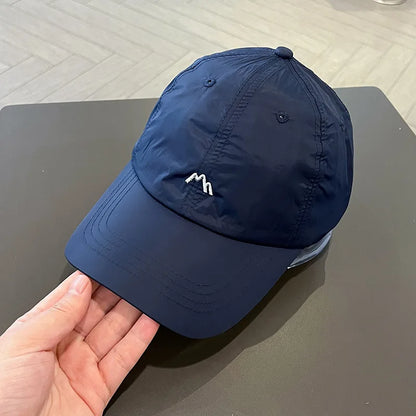 Cappellino estivo ricamato ad asciugatura rapida; cappellino da baseball con visiera sportiva regolabile per protezione solare all’aperto in primavera e in autunno