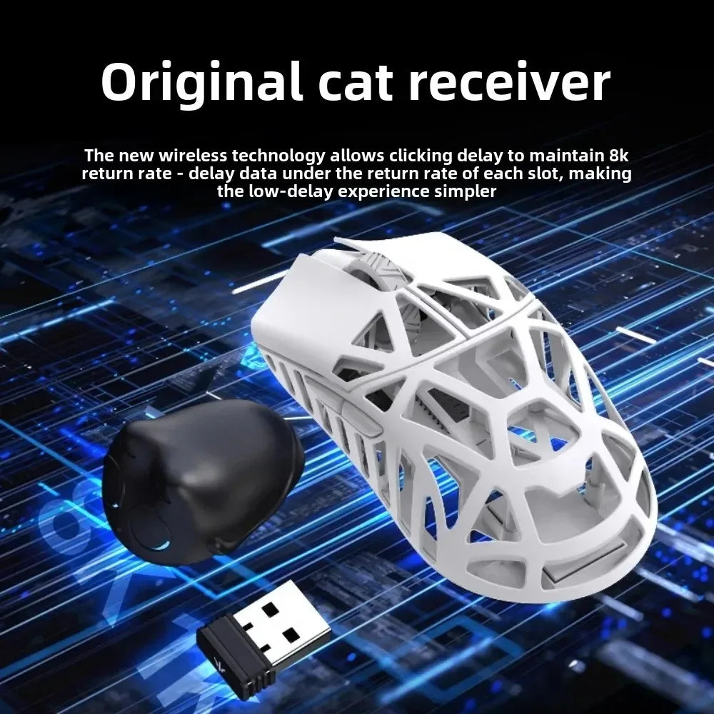 WLMOUSE Beast X Pro mouse gaming e-sport wireless leggero in lega di magnesio 750IPS 8K PAW3950HS 30000DPI senza retroilluminazione
