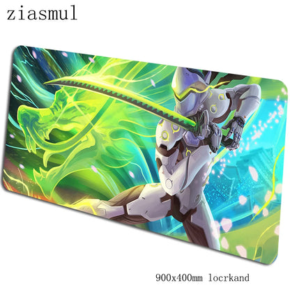 Tapete de rato Overwatch 90x40cm, tapete de rato gaming aesthetic, tapete de rato gamer personalizado elegante para teclado e PC