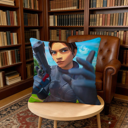 F-FORTNITE-ES Kissenbezug Gaming Home Office Geburtstags- und Jubiläumsgeschenke Weicher, hautfreundlicher Kissenbezug