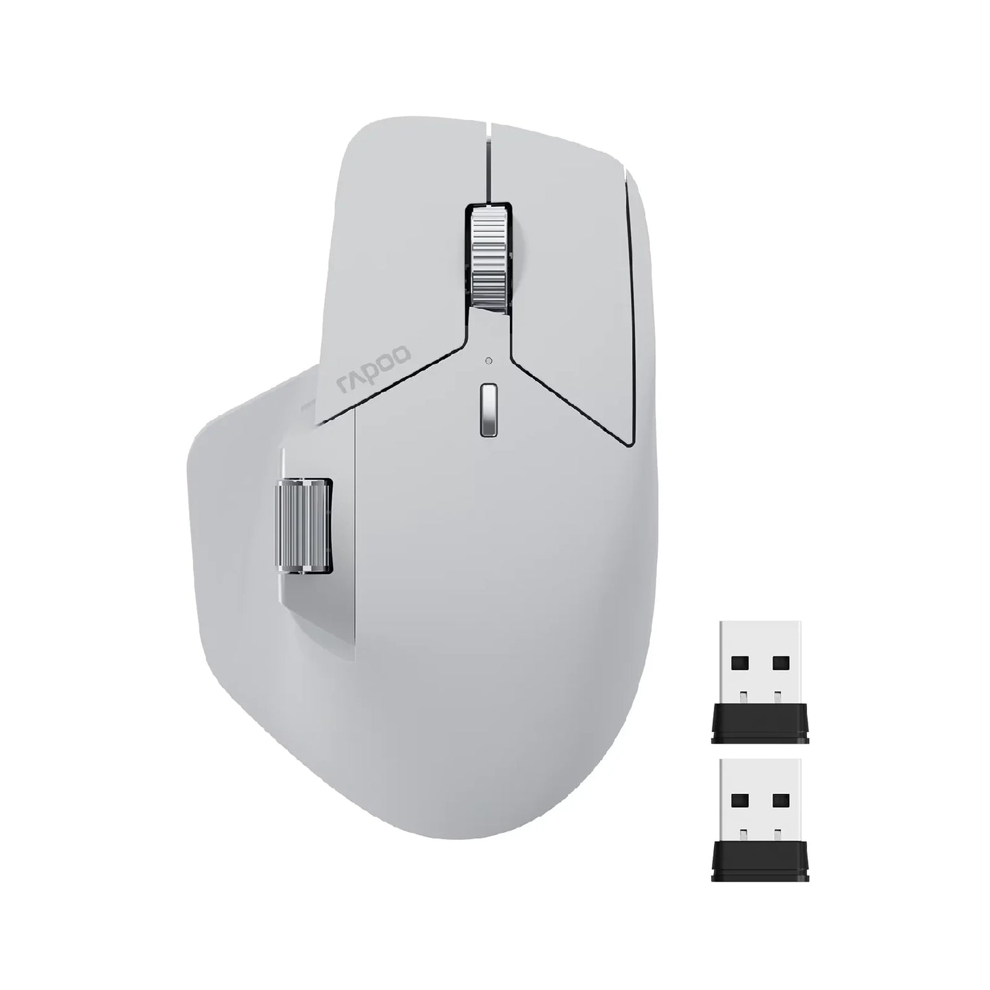 Rapoo MT760/MT760Mini Multi-mode Rechargeable Wireless Bluetooth Mouse Ergonomic 4000 DPI Supports Up to 4 Devices Office Mice