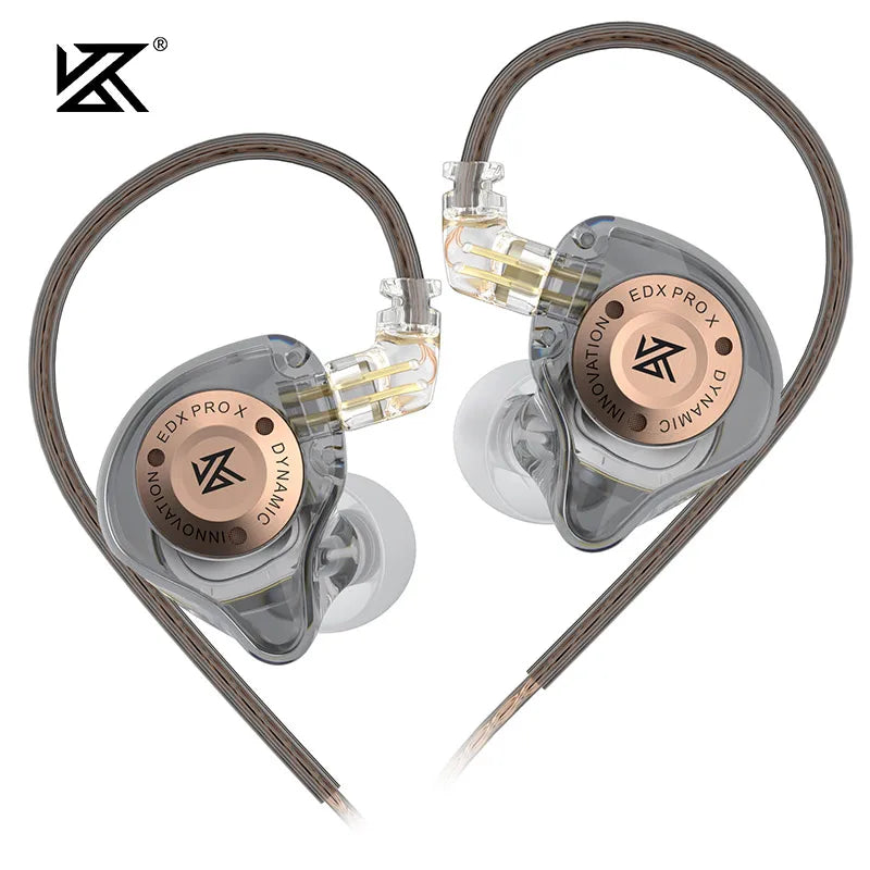 KZ EDX PRO X Wired Earphones HIFI Stereo Bass Earbud Gaming Sport Music Noise Cancelling Headset Detachable Cable
