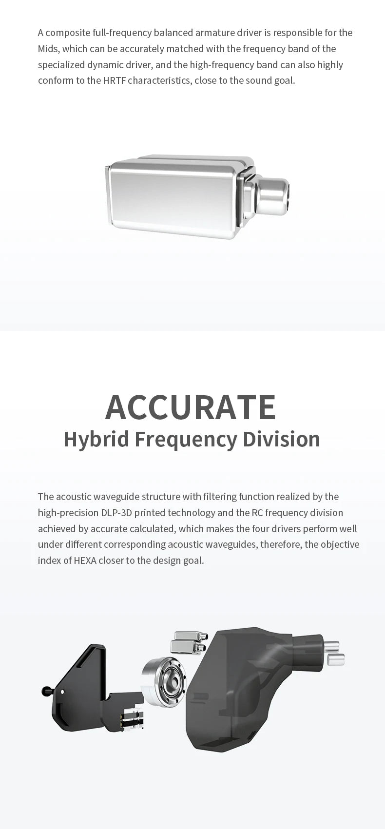 Truthear HEXA 1DD+3BA Hybrid-Kabelkopfhörer – High-Fidelity-In-Ear-Monitor-IEM-Ohrhörer mit 0.78 2Pin versilbertem Kabel
