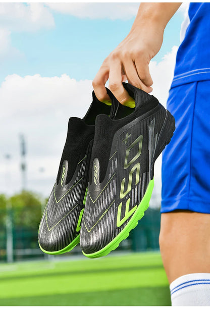 New Men Sneakers Match Grass Cleats High-quality Soccer Shoes Futsal Football Boots Non-Slip Indoor Hot-selling High-top Outdoor