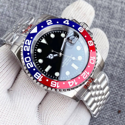 200m Waterproof Miyota8215 Automatic Men's Watch Diver Watches 40mm Mechanical Movement Luminous Jubilee Strap Glide Lock Buckle