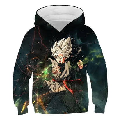 2025 Autumn Cool Dragon Ball Z Kids Boys Sweatshirts Children Casual Boy Hoodies Pullover Anime Dragon Ball Hoodie Hooded Coats