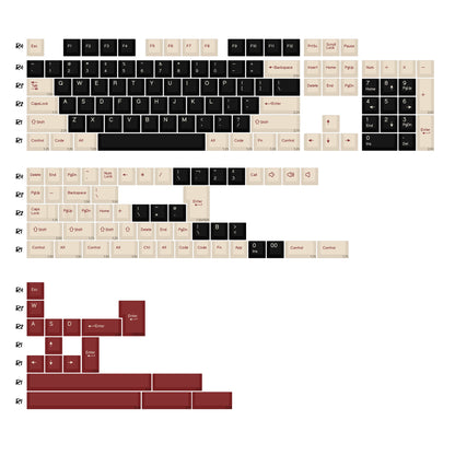 KBDiy GMK MarrsGreen Teclas Retro PBT ISO Double Shot Perfil Cherry para Teclado Mecânico Gaming com Switches MX