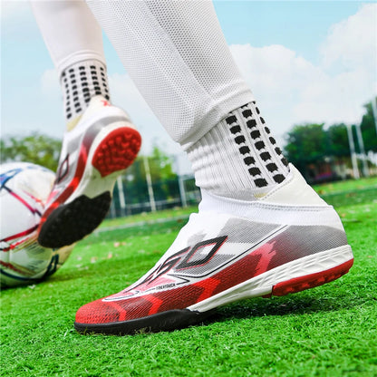 Men New Indoor TF Football Boots High Quality Training Original Male Breathable Non Slip Soccer Shoes Turf Futsal Football Shoes