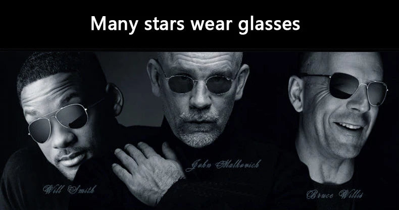 RE Sunglasses Man American Army Military Aviation Pilot Sun Glasses Glass Lens Woman Luxury Brand Vintage Metal Titanium Frame