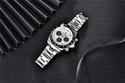 40mm New V2 PAGANI DESIGN Men's Quartz Watches Sapphire Retro Chronograph Stainless Steel Waterproof Watch Men Relogio Masculino
