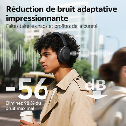 Cuffie over-ear QCY H3S ANC Bluetooth 6.0 – Hi-Res LDAC Spatial Audio, cancellazione adattiva del rumore -56dB, headset wireless